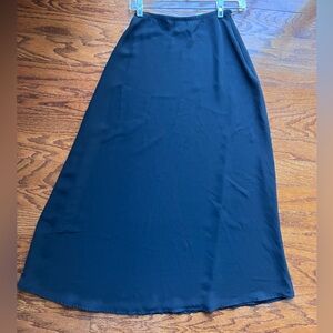 Elegant Black A-Line Skirt